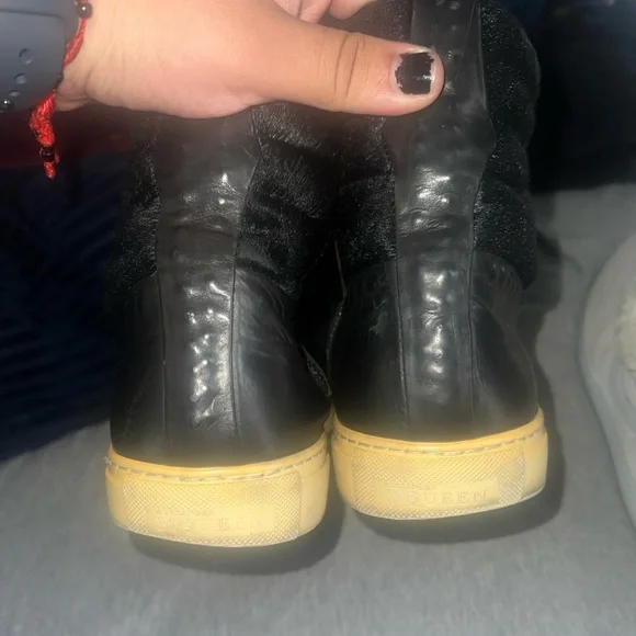 Alexander McQueen ALEXANDER MCQUEEN Harako switching lace-up high-cut sneakers